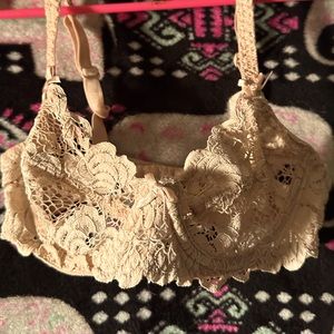 Very light pink small bra